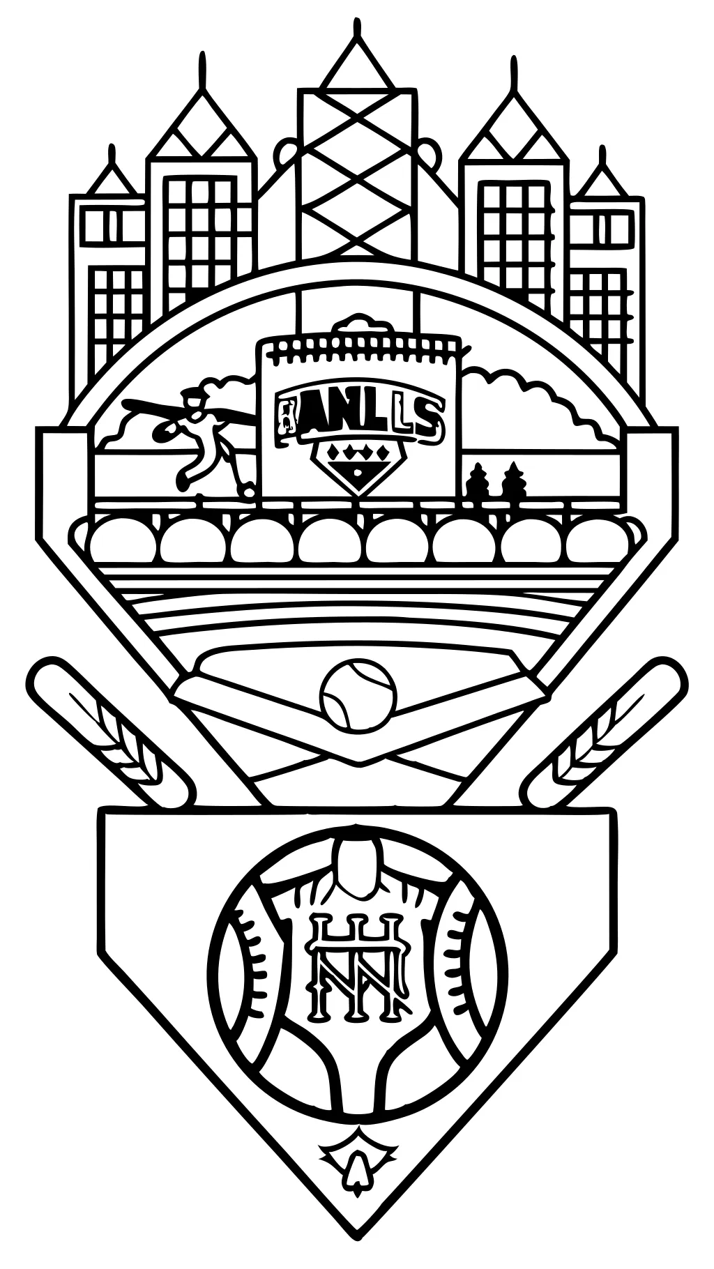 baseball team mlb coloring pages